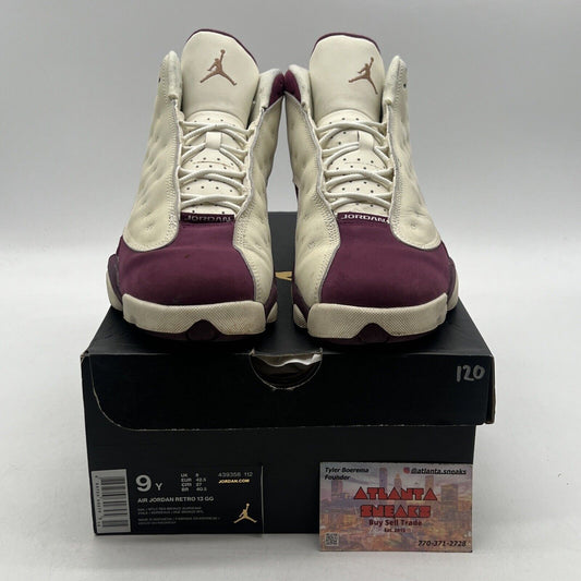 Size 9Y - Jordan 13 Retro Bordeaux Maroon Cream Suede (439358-112)