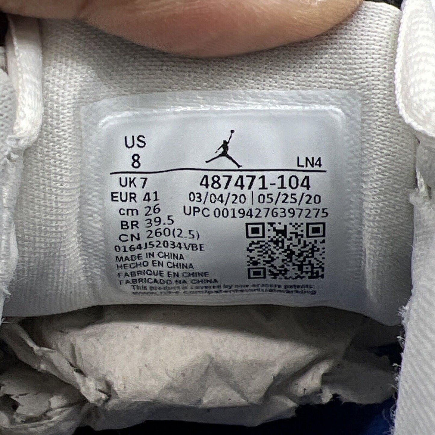 Size 8 - Air Jordan 14 Retro Hyper Royal White Black Leather (487471-104)