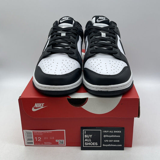 Size 12 - Nike Dunk Low Black White Suede Leather (DD1391-100)