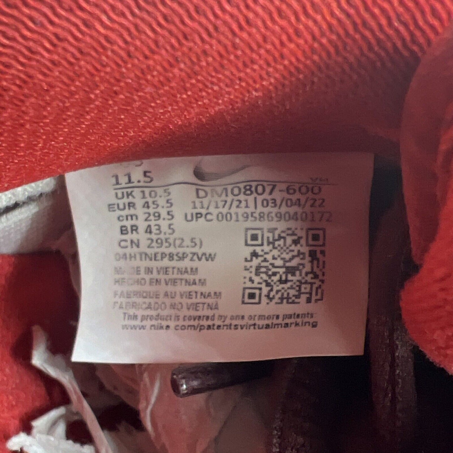 Size 12 - Nike Dunk Pro SB Low Fruity Pack - Cherry Leather (DM0807-600)