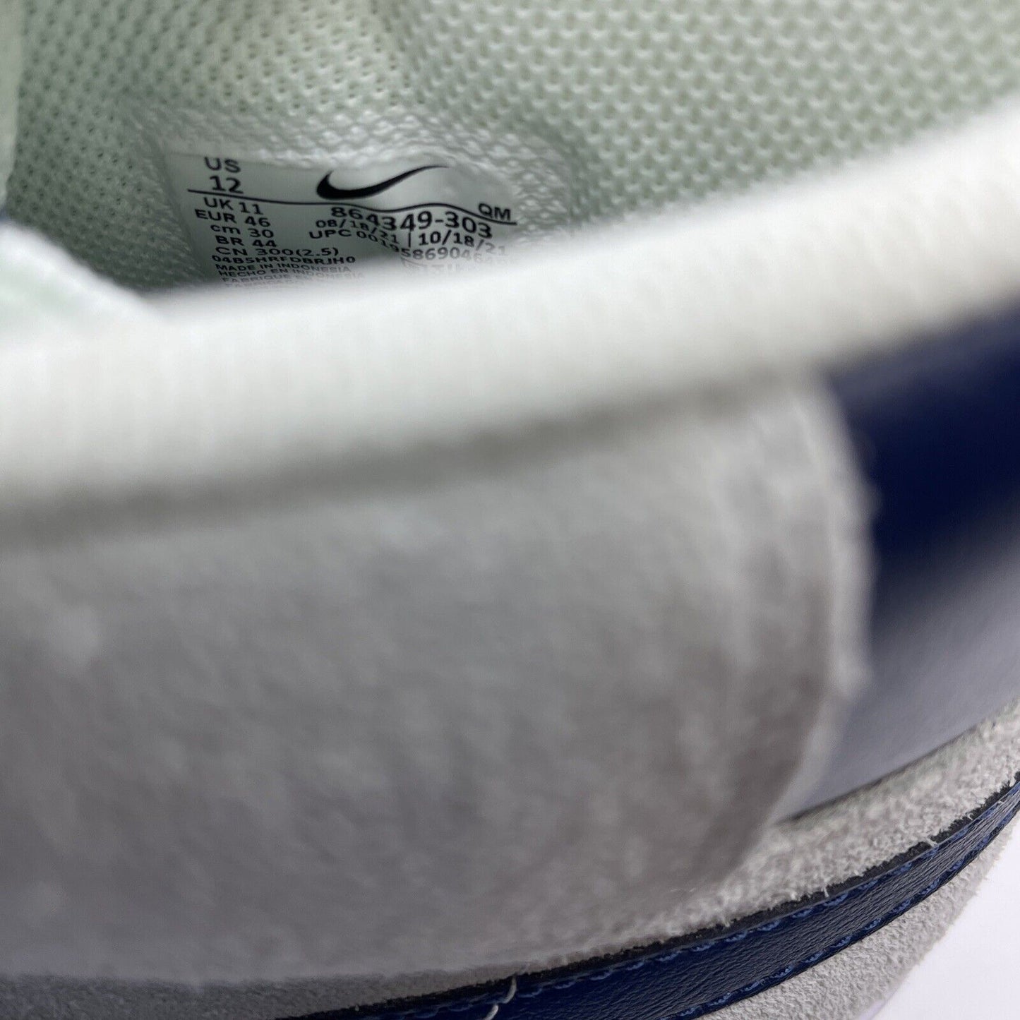 Size 12 - Nike Zoom Blazer SB Mid Barely Green Navy Suede Leather (864349-303)