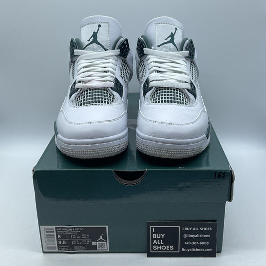 Size 8 - Air Jordan 4 Retro Oxidized Green White Leather (FQ8138-103)