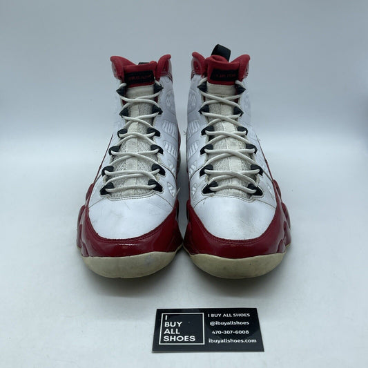Size 12 - Air Jordan 9 Retro Gym Red White Black Leather (302370-160)