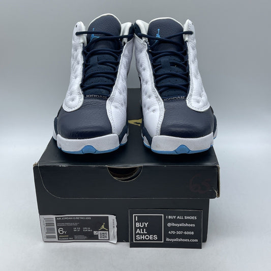 Size 6Y (GS) - Air Jordan 13 Retro Mid Obsidian 2021 (DJ3003-144)