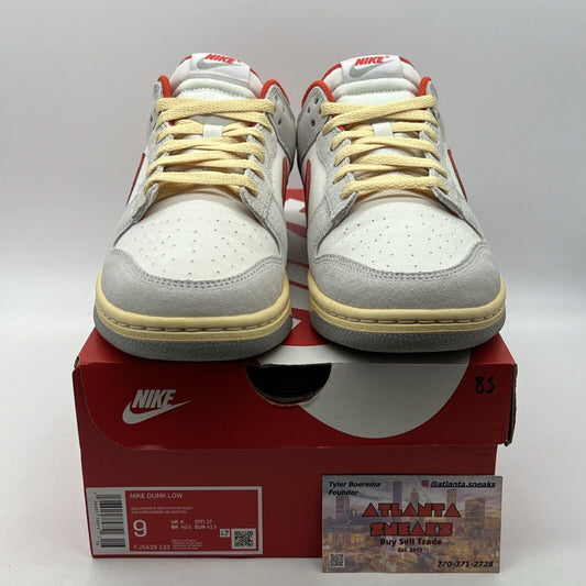Size 9 - Nike Dunk Low Athletic Department - Picante Red Suede (FJ5429-133)