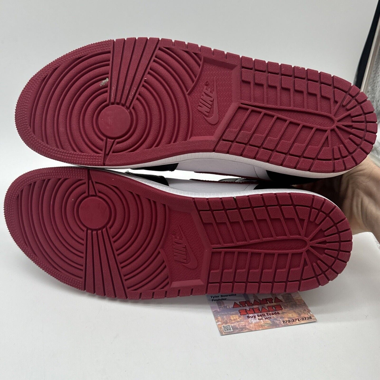 Size 13 - Jordan 1 Mid Noble Red 2020 Bred Toe Wine Burgundy Rare Colorway