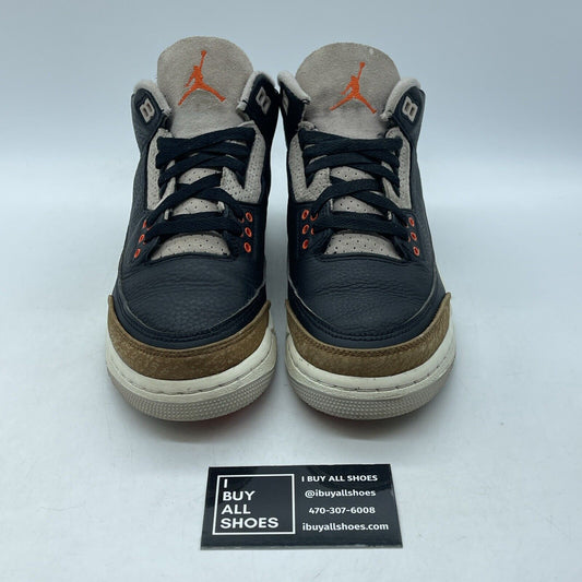 Size 7Y - Jordan 3 Retro Mid Desert Elephant Black Brown Suede (DM0967-008)