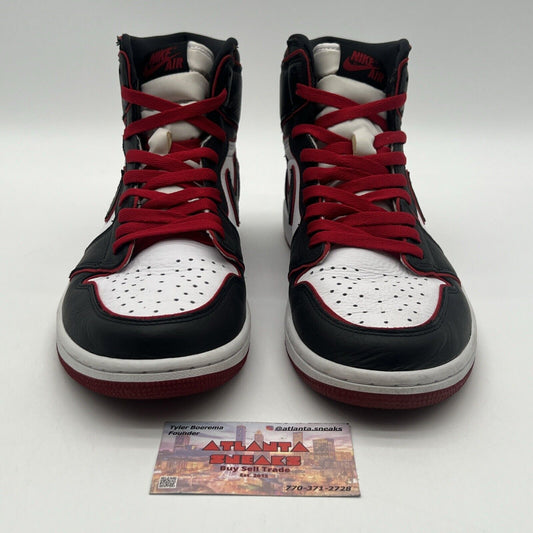 Size 10.5 - Jordan 1 Retro High OG Bloodline 2019 Black White Red (555088-062)