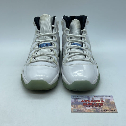 Size 4Y - Nike Air Jordan 11 Retro Legend Blue GS White Leather (378038-117)