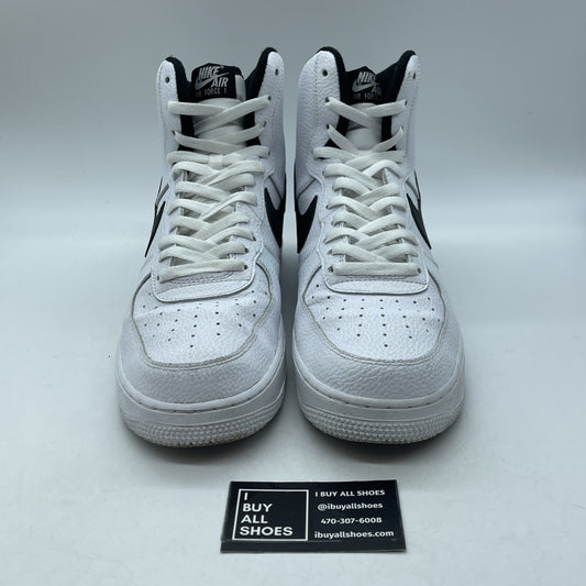 Size 12 - Nike Air Force 1 White Black Leather (CT2303-100)