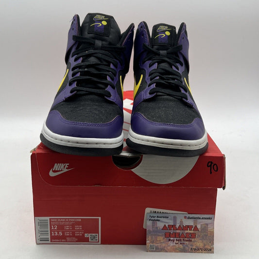Size 12 - Nike Dunk Premium EMB High Lakers (DH0642-001)