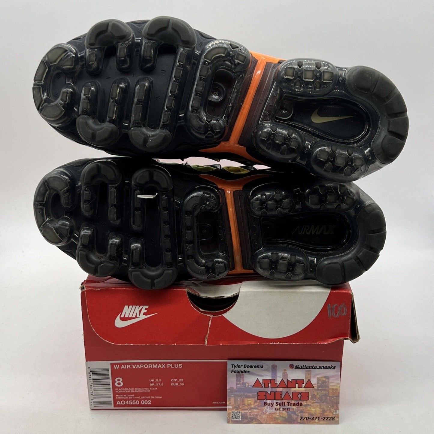 Size 8 - Nike Air VaporMax Plus Tropical Sunset W Orange Black (AO4550-002)
