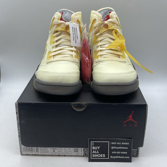 Size 9 - Air Jordan 5 SP x Off-White Mid Sail (DH8565-100)