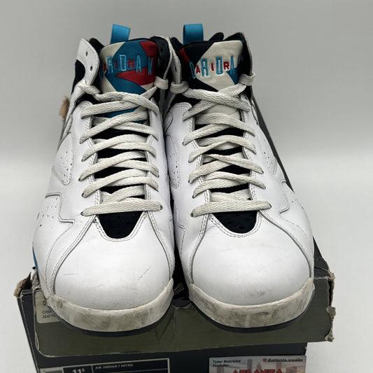 Nike Air Jordan 7 VII Size 11.5 Retro Orion 2011 White Sneaker Men’s Used With B
