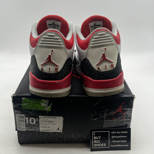 Size 10.5 - Air Jordan 3 Retro 2013 Fire Red (136064-120)