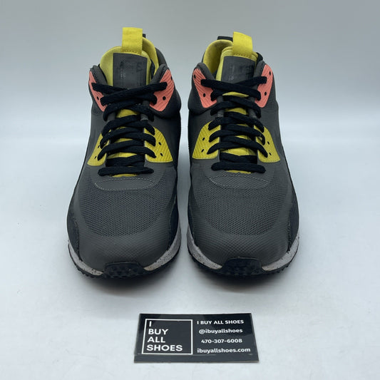 Size 13 - Nike Air Max 90 SneakerBoot NS Gray Black Suede Leather (616314-001)