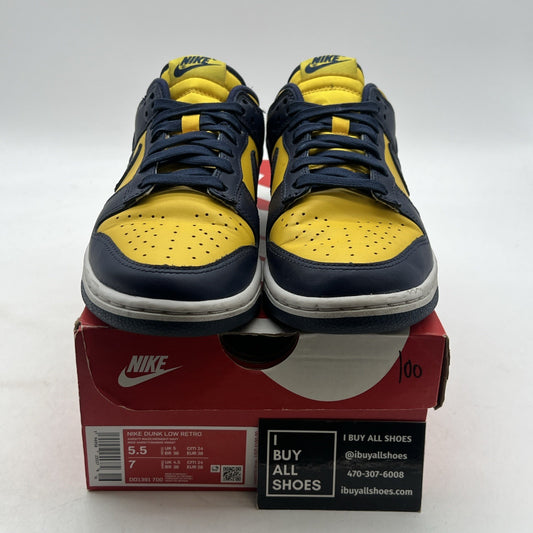 Size 5.5 - Nike Dunk Low Michigan 2021 (DD1391-700)