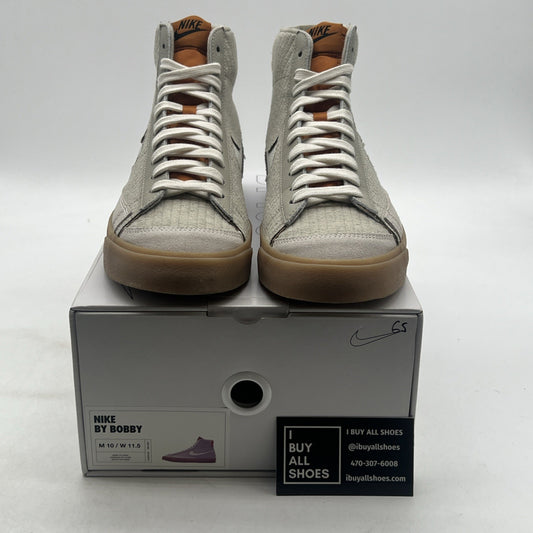 Size 10 - Nike By You ID Blazer Mid 77 Tan Gum Swoosh 2021 (DJ4859-991)