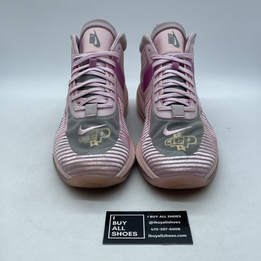 Size 11.5 - Nike John Elliott x LeBron Icon Tulip Pink Suede (AQ0114-600)