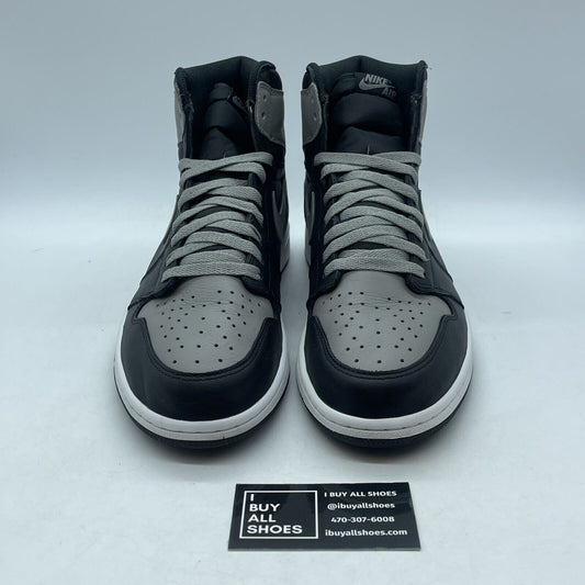 Size 12 - Jordan 1 Retro OG High Shadow Grey Black White Leather (555088-013)