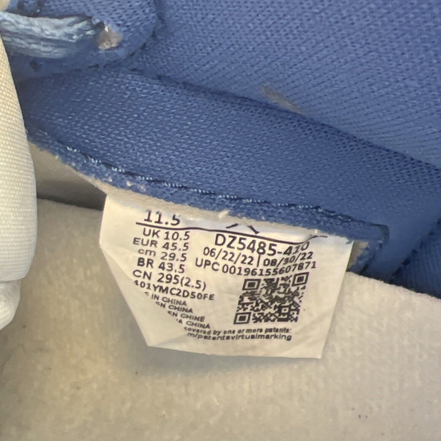 Size 11.5 - Air Jordan 1 Retro OG High True Blue (DZ5485-410)