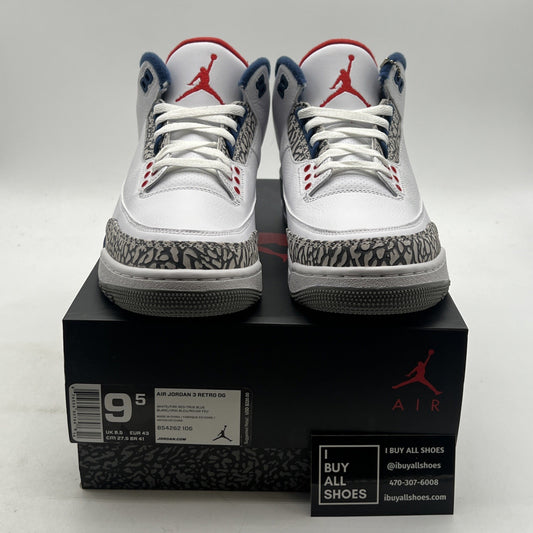 Size 9.5 - Air Jordan 3 Retro OG Mid True Blue (854262-106)