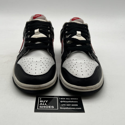 Size 8.5 - Nike Dunk Low Black White Red (FB3354-001)
