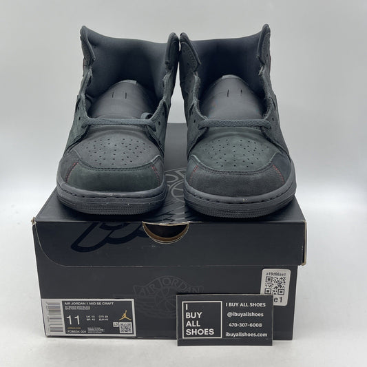 Size 11 - Air Jordan 1 SE Craft Mid Dark Smoke Red (FD8634-001)