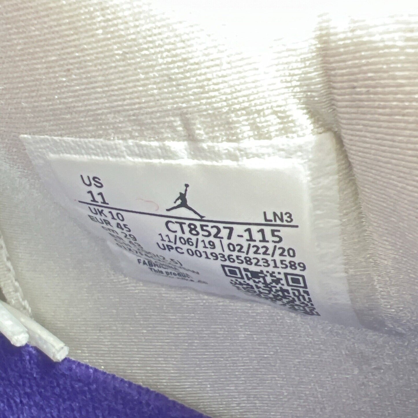 Size 11 - Air Jordan 4 Retro Mid Purple Metallic (CT8527-115)