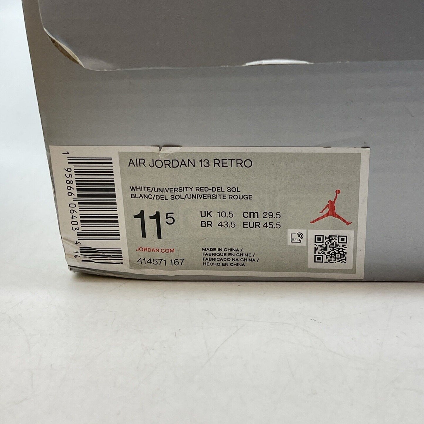 Size 11.5 - Jordan 13 Del Sol 2022 Yellow Suede White Black Leather (414571-167)