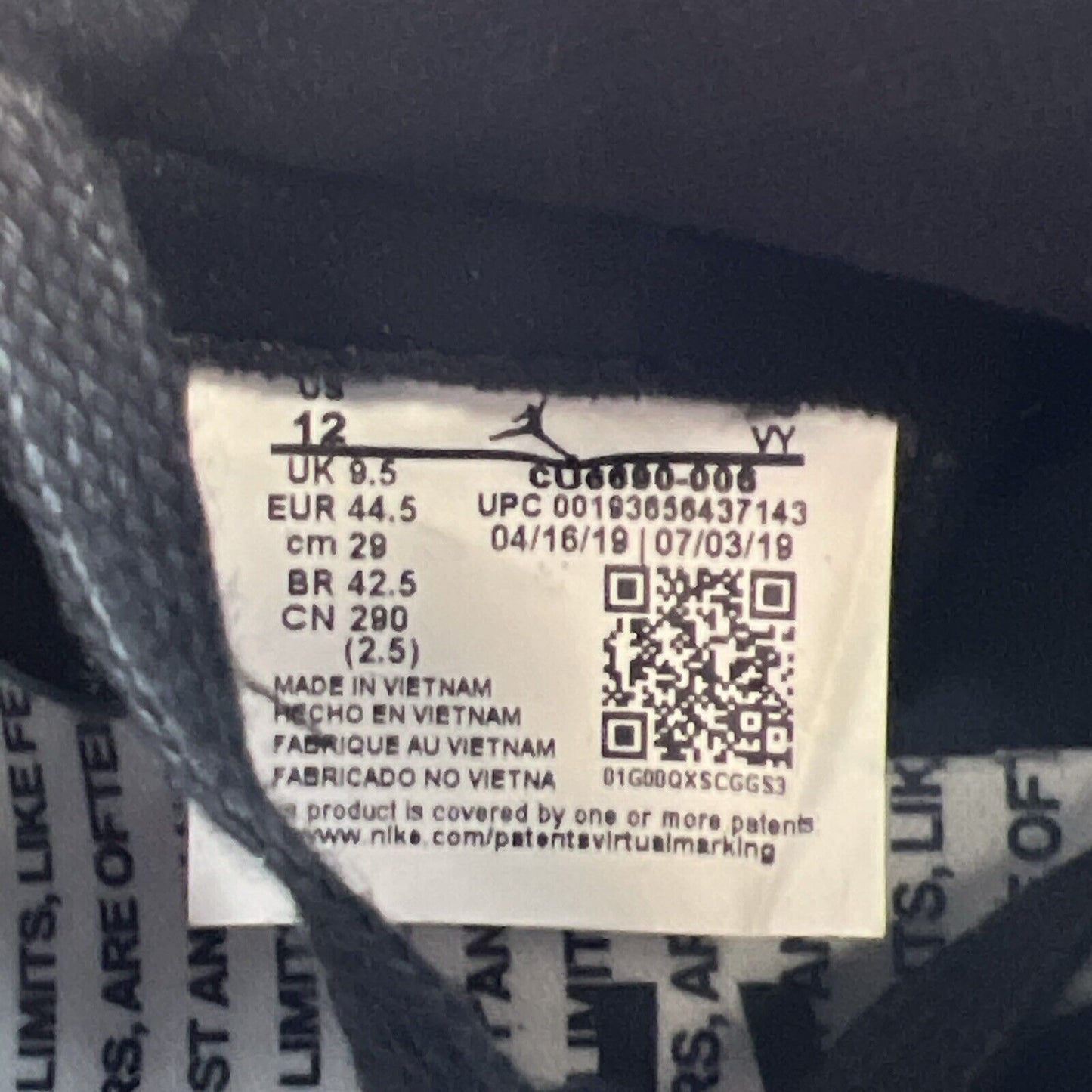Size 12 - Air Jordan 1 Retro OG High Fearless W (CU9960-006)