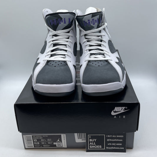 Size 10 - Air Jordan 7 Retro Flint Grey White Suede Leather (CU9307-100)