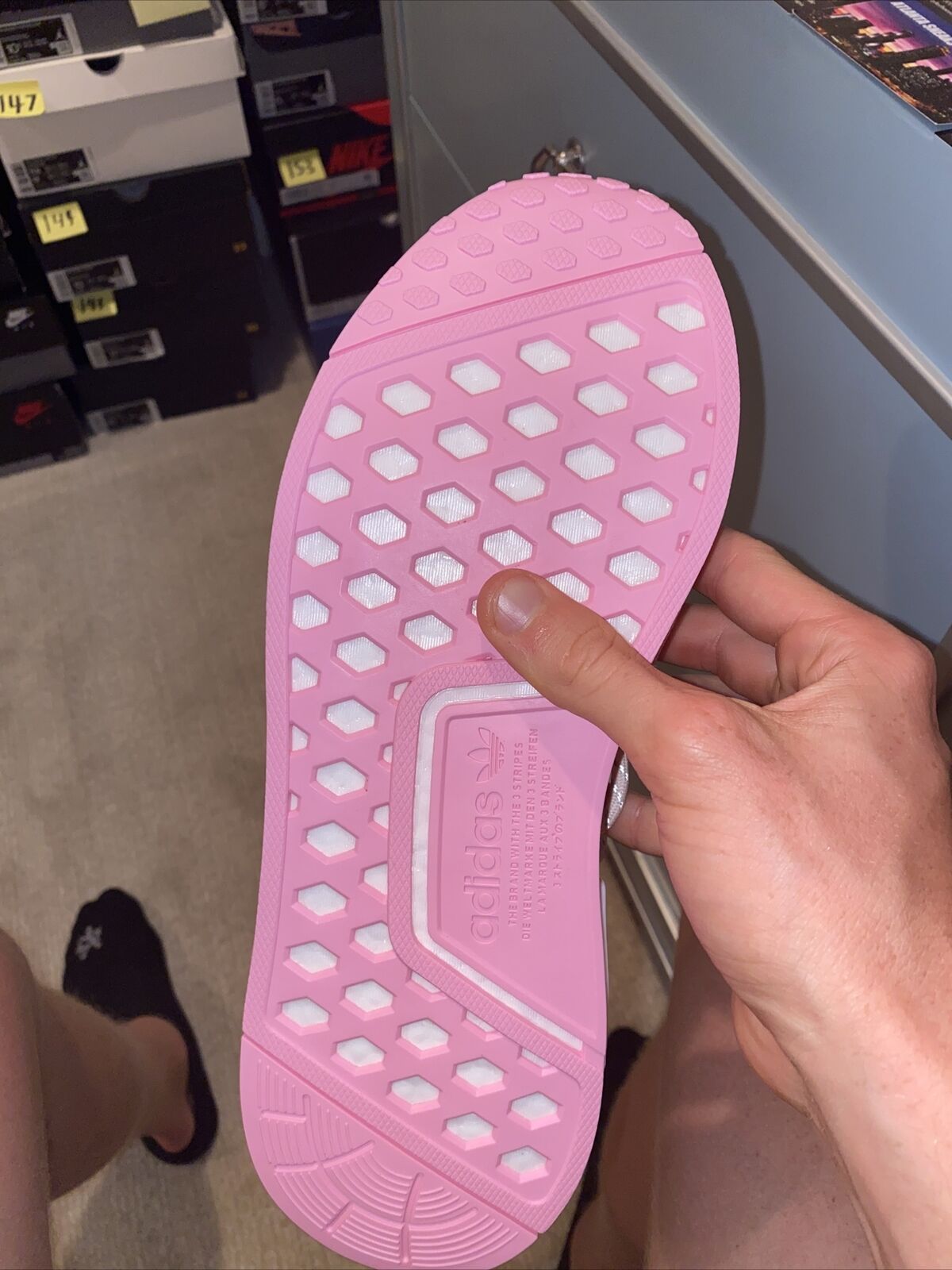 Size 9.5 - adidas NMD Human Race x Pharrell Pink 2020
