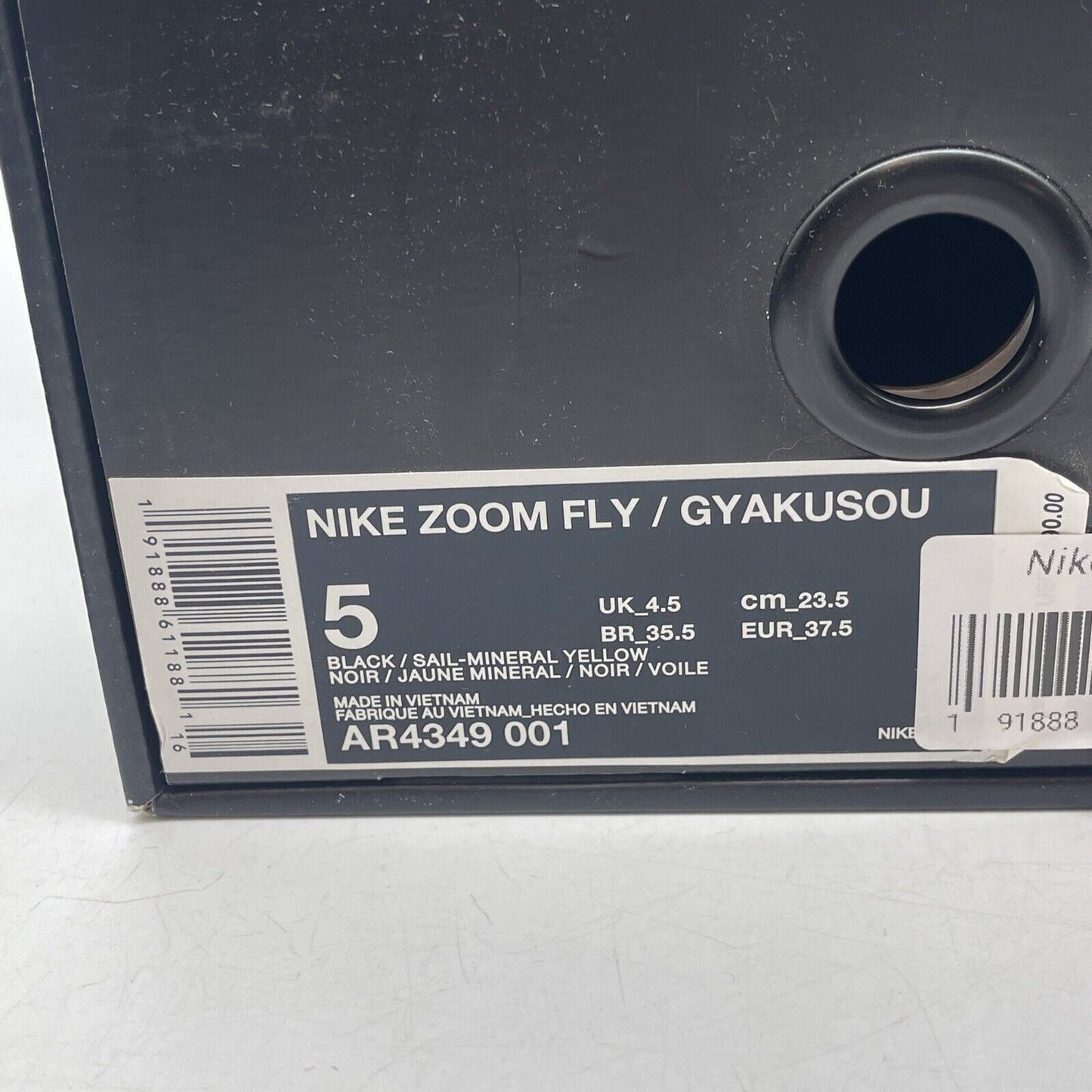 Size 5 - Nike Gyakusou x Zoom Fly SP Black White Suede Leather (AR4349-001)