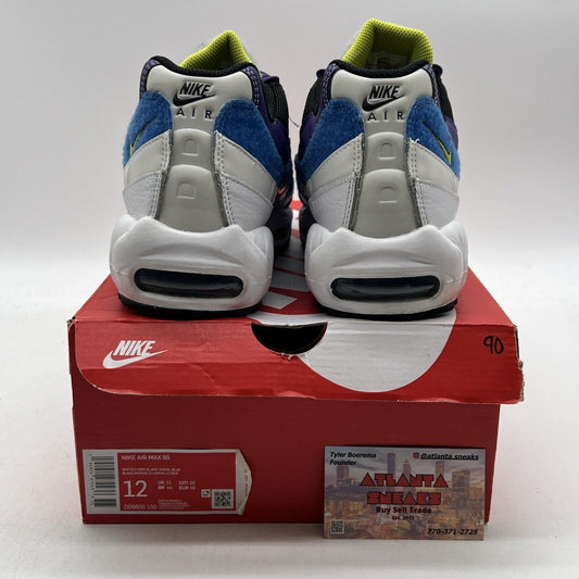 Size 12 - Nike Air Max 95 Kaomoji Blue Purple White Leather (DD9600-100)