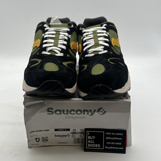 Size 14 - Saucony Grid Azura 2000 Black Yellow (S70491-11)