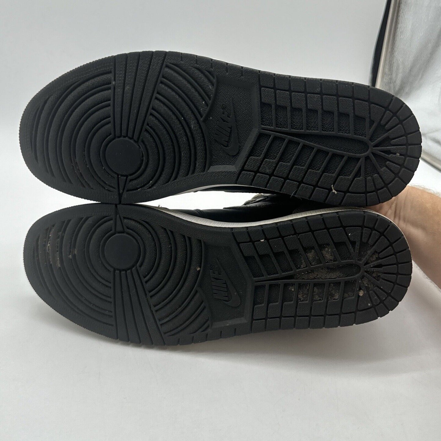 Size 11 - Jordan 1 Retro OG High Shadow Black Grey Premium Leather Cream Laces