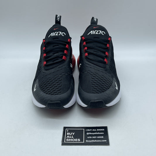 Size 9.5 - Nike Air Max 270 Bred Black Red White Suede (AH8050-022)
