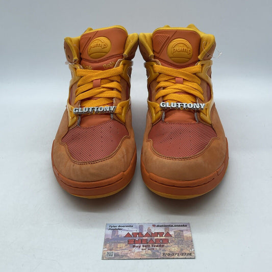 Size 10 - Reebok Pump Omni Lite White Royal Yellow Suede Leather (4-179675)