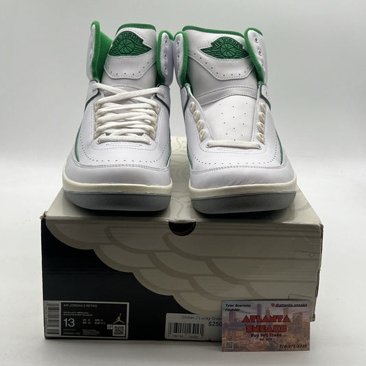 Size 13 - Air Jordan 2 Retro Lucky Green (DR8884-103)