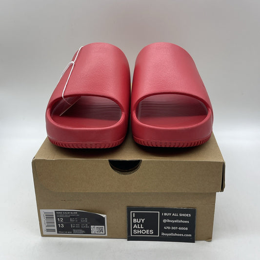 Size 12 - Nike Calm Men’s Slide, University Red Rubber (FD4116-600)