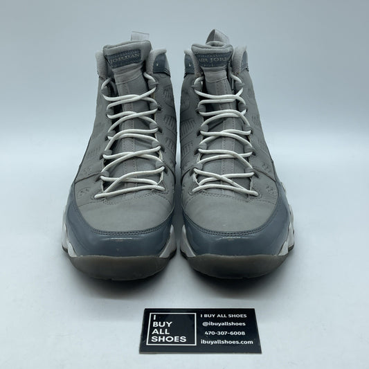 Size 9.5 - Air Jordan 9 Retro 2012 Cool Grey Suede Leather (302370-015)