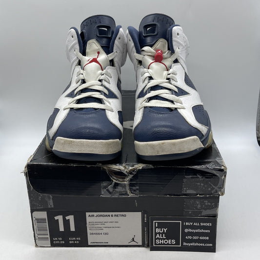 Size 11 - Air Jordan 6 Retro 2012 Olympic (384664-130)
