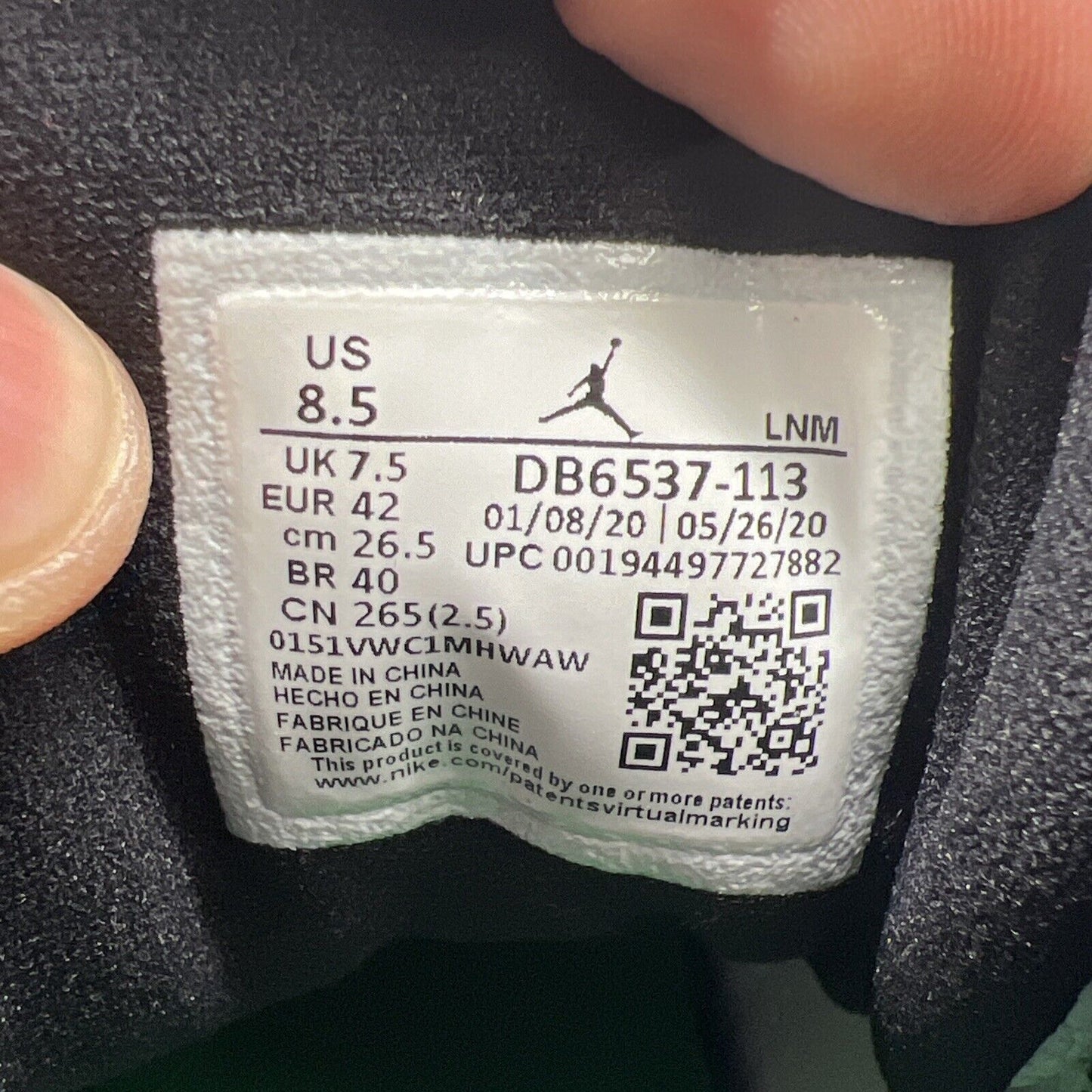 Size 8.5 - Jordan 13 Retro Lucky Green 2020 - White Green Leather (DB6537-113)
