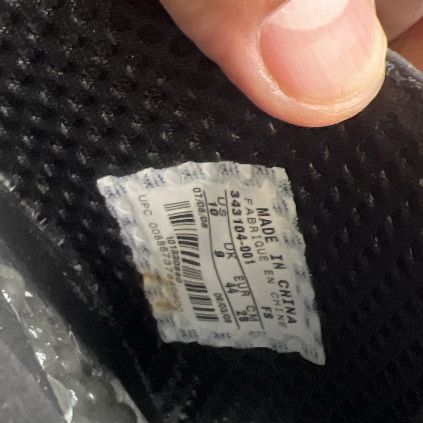 Size 10 - Air Jordan Hydro Slides Retro 4 Black Cat Mens (343104-001)