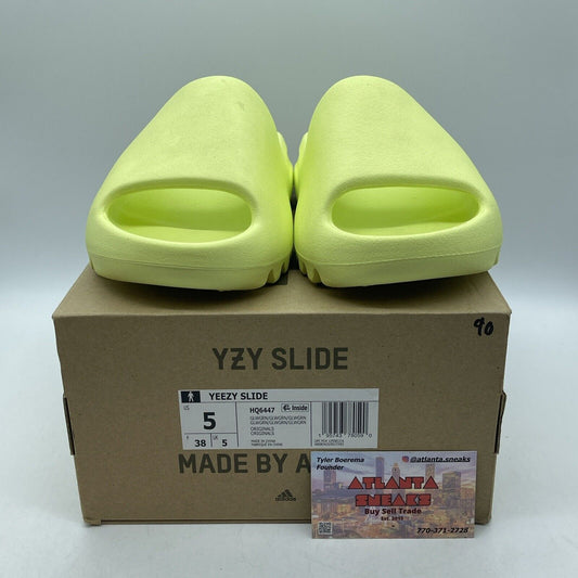 Size 5 - adidas Yeezy Slide Glow Green (HQ6447)