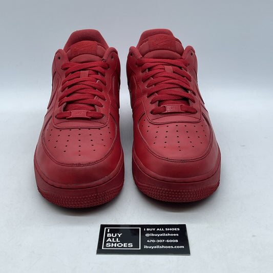 Size 12 - Nike Air Force 1 Low Triple Red Suede Leather (CW6999-600)