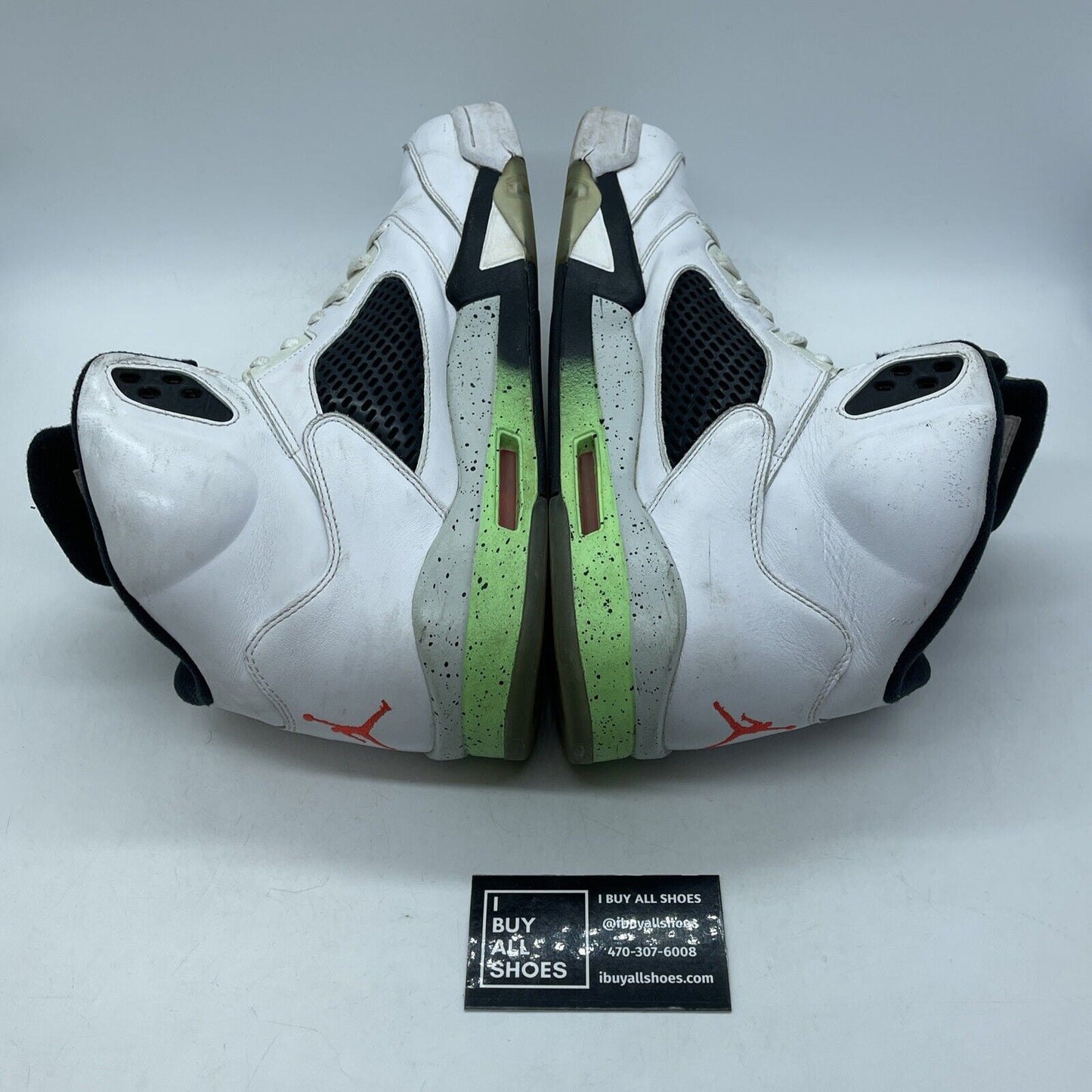 Size 13 - Air Jordan 5 Retro Pro Stars White Black Suede Leather (136027-115)
