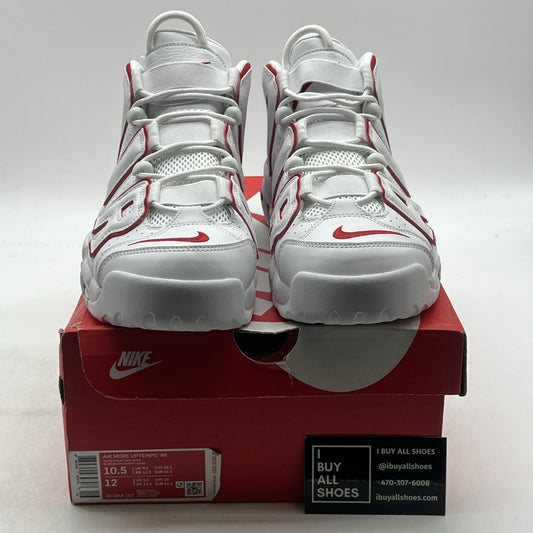Size 10.5 - Nike Air More Uptempo White Varsity Red 2018 (921948-102)