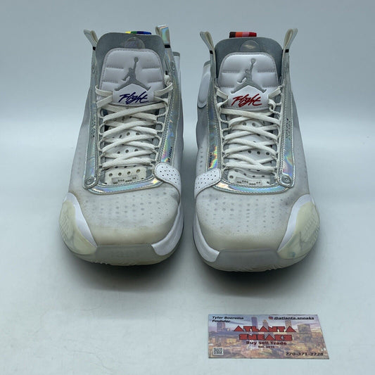 Size 12.5 - Air Jordan 34 Unite - AR3240-101 Grey White Black Red (AR3240-101)